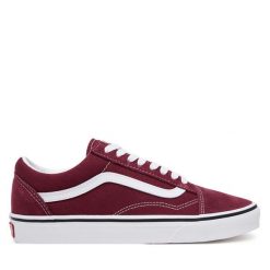 Tenisówki Vans. Czerwone trampki damskie Vans, bez wzorów, bez zapięcia. Za 209.99 zł.
