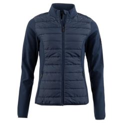 Kurtka jeździecka kompozytowa z pełnym zamkiem BR Equitation Essentials. Niebieskie kurtki damskie BR, xs, bez wzorów, z polaru, bez kaptura. Za 341.25 zł.