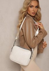 Beżowa Pikowana Torebka z Dwiema Komorami i Materiałowym Paskiem Crossbody Riola. Brązowe torebki klasyczne damskie Renee, z materiału, pikowane, bez dodatków. Za 89.99 zł.