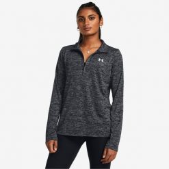 Bluza damska UA Tech Twist. Szare bluzy damskie Under Armour, l, bez wzorów, z materiału, bez kaptura. Za 159.99 zł.
