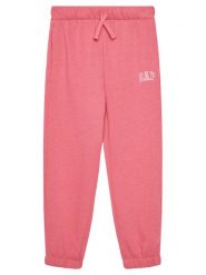 Gap Spodnie dresowe 590871-00 Różowy Regular Fit. Czerwone spodnie dresowe dziewczęce GAP, bez wzorów, z bawełny. Za 89.99 zł.