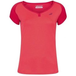 Koszulka tenisowa damska z krótkim rekawem Babolat Cap Sleeve Top. Czerwone bluzki damskie BABOLAT, xs, bez wzorów, bez kołnierzyka, bez ramiączek. Za 119.00 zł.