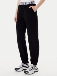 EA7 Emporio Armani Spodnie dresowe 7W001154 AF12501 UC001 Czarny Regular Fit. Czarne spodnie dresowe damskie EA7 Emporio Armani, xl, bez wzorów, z dresówki. Za 489.99 zł.