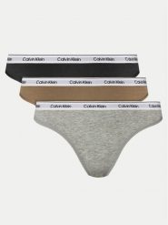 Calvin Klein Underwear Komplet 3 par stringów 000QD5209E Kolorowy. Komplety bielizny Calvin Klein Underwear, bez wzorów, z bawełny. Za 109.99 zł.