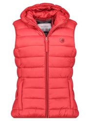 Geographical Norway Kamizelka pikowana "Vatikotal" w kolorze czerwonym rozmiar: S. Czerwone kamizelki damskie Geographical Norway, s, bez wzorów, bez kaptura. Za 139.87 zł.