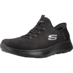 Buty do chodzenia damskie Skechers Bbk Summit. Czarne obuwie sportowe damskie Skechers, z materiału, bez zapięcia, trekkingowe. Za 383.36 zł.