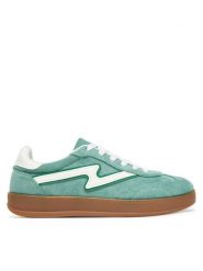 DeeZee Sneakersy AM25217 Zielony. Zielone obuwie sportowe damskie DeeZee, z materiału, bez zapięcia. W wyprzedaży za 69.99 zł.