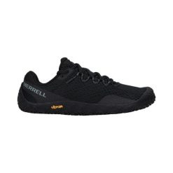 Buty do biegania damskie Merrell Vapor Glove 6. Czarne obuwie sportowe damskie Merrell, bez zapięcia, do biegania. Za 389.99 zł.
