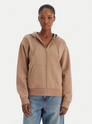 Calvin Klein Jeans Bluza Archive Logo French Terry LV047B237G Brązowy Regular Fit. Brązowe bluzy damskie Calvin Klein Jeans, l, bez wzorów, z bawełny, bez kaptura. Za 289.99 zł.