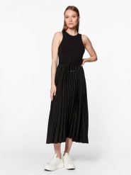 Tommy Hilfiger Sukienka codzienna WW0WW39342 Czarny Regular Fit. Czarne sukienki damskie Tommy Hilfiger, bez wzorów, z wiskozy, bez ramiączek. Za 349.99 zł.