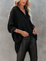 LA Angels Bluzka w kolorze czarnym rozmiar: S. Czarne bluzki damskie LA Angels, s, bez wzorów, bez kołnierzyka, bez ramiączek. Za 130.99 zł.