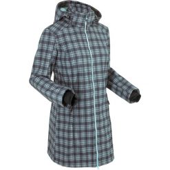 Długa kurtka softshell z polarem barankiem bonprix morski pastelowy - szary w kratę. Zielone kurtki damskie bonprix, z polaru. Za 139.99 zł.