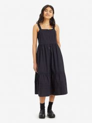 Levi´s Sukienka w kolorze czarnym rozmiar: S. Czarne sukienki damskie bez wzorów, z bawełny, bez ramiączek. Za 140.53 zł.