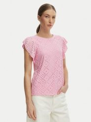 Vero Moda Bluzka Tassa 10286067 Różowy Loose Fit. Czerwone bluzki damskie Vero Moda, xs, bez wzorów, z syntetyku, bez kołnierzyka, bez ramiączek. Za 89.99 zł.