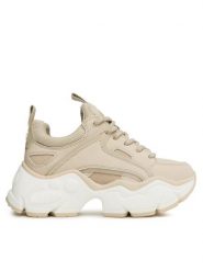 Buffalo Sneakersy Binary C Sneaker BN1630810 Beżowy. Brązowe obuwie sportowe damskie Buffalo, ze skóry, bez zapięcia. Za 389.99 zł.
