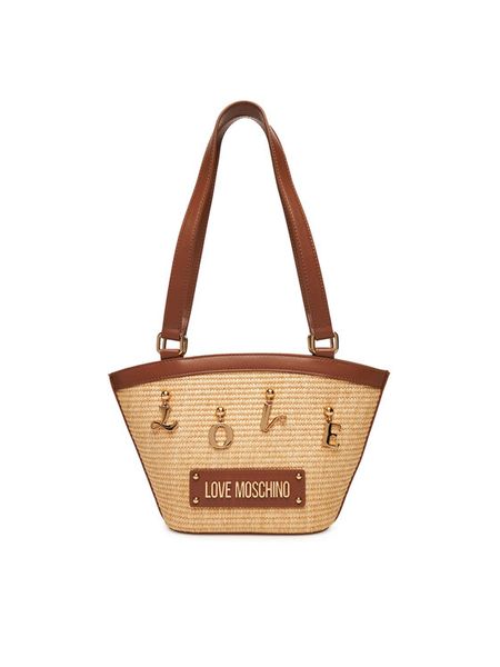 LOVE MOSCHINO Torebka JC4284PP0MKN110A Brązowy. Brązowe torebki klasyczne damskie Love Moschino, z syntetyku, bez dodatków. Za 399.99 zł.