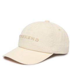 Czapka z daszkiem Weekend Max Mara. Brązowe czapki z daszkiem damskie Weekend Max Mara, bez wzorów. Za 339.99 zł.