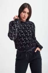 Sweter damski EMPORIO ARMANI. Swetry klasyczne damskie Emporio Armani, s, bez kołnierzyka. W wyprzedaży za 2,159.20 zł.