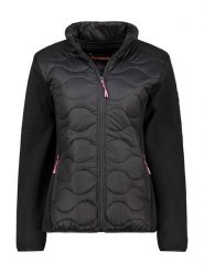 Canadian Peak Kurtka polarowa "Tahitieak" w kolorze czarnym rozmiar: M. Czarne kurtki damskie Canadian Peak, m, z aplikacjami, z materiału, bez kaptura. Za 157.35 zł.