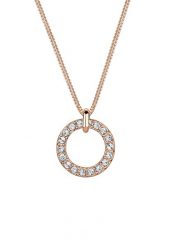 Elli Damski wisiorek Geo Circle z kryształami ze srebra próby 925 Sterling Silver Naszyjniki 1 ct. Szare naszyjniki damskie Elli, srebrne. Za 211.64 zł.