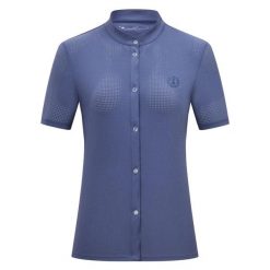 Damska koszula do jazdy konnej Imperial Riding Merial. Niebieskie koszule damskie IMPERIAL RIDING, l, bez wzorów, glamour, bez kołnierzyka, bez ramiączek. Za 245.00 zł.
