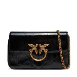 Torebka PINKO. Czarne torebki wieczorowe damskie Pinko, bez wzorów, bez dodatków. Za 789.99 zł.