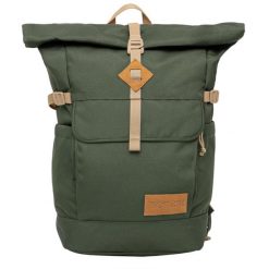 Plecak sportowo-turystyczny dla dorosłych Hatchet Rolltop Backpack. Zielone plecaki Jansport, bez wzorów. Za 339.99 zł.