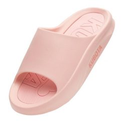 Klapki Kubota Flow. Czerwone klapki damskie Kubota, bez wzorów, bez obcasa, bez zapięcia. Za 139.99 zł.