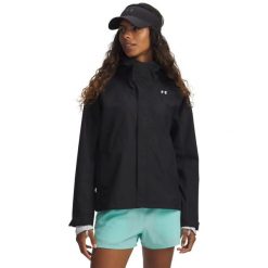 Damska kurtka wodoodporna Under Armour Cloudstrike. Białe kurtki damskie Under Armour, s, bez wzorów, z materiału, z kapturem. Za 462.65 zł.