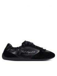 KARL LAGERFELD Sneakersy KL66125A Czarny. Czarne obuwie sportowe damskie KARL LAGERFELD, ze skóry, bez zapięcia, Adidas Advantage. Za 879.99 zł.