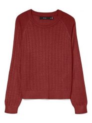 Vero Moda Sweter w kolorze bordowym rozmiar: S. Czerwone swetry klasyczne damskie Vero Moda, s, bez kołnierzyka. Za 105.63 zł.