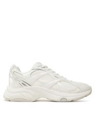 MICHAEL Michael Kors Sneakersy Leo Trainer 43F4LEFS1A Biały. Białe obuwie sportowe damskie MICHAEL Michael Kors, z materiału, bez zapięcia. W wyprzedaży za 489.99 zł.