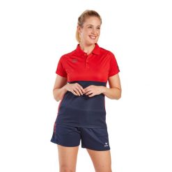 Damska koszulka polo Erima Six Wings. Czerwone bluzki damskie Erima, l, bez wzorów, z materiału, sportowe, bez kołnierzyka, bez ramiączek. Za 178.50 zł.