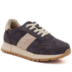 Skórzane półbuty damskie sneakersy brązowe Potocki 40354. Brązowe półbuty damskie POTOCKI, bez wzorów, ze skóry, bez obcasa, bez zapięcia. Za 179.99 zł.