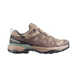 Obuwie Turystyka piesza Kobiety X ULTRA 360 LEATHER GORE-TEX. Brązowe obuwie trekkingowe damskie Salomon, z gore-texu, bez zapięcia. Za 629.00 zł.