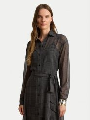 LAUREN RALPH LAUREN Sukienka koszulowa 200B33077001 Szary ciemny Regular Fit. Szare sukienki damskie Lauren Ralph Lauren, bez wzorów, bez ramiączek. Za 1,499.00 zł.