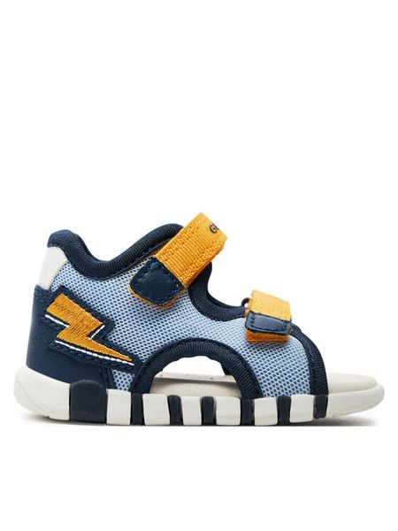 Geox Sandały B Sandal Iupidoo Boy B455PA 01454 CB42V Niebieski. Niebieskie sandały chłopięce Geox, ze skóry, bez zapięcia. Za 239.99 zł.