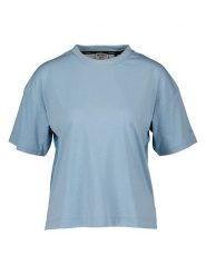 DOLOMITE Koszulka "Latemar DRI" w kolorze błękitnym rozmiar: S. Niebieskie koszulki damskie Dolomite, s, bez wzorów, z bawełny, bez kołnierzyka, bez ramiączek. Za 78.28 zł.