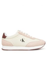 Calvin Klein Jeans Sneakersy Runner Laceup Mg Nylon Mix YW0YW01828 Écru. Obuwie sportowe damskie Calvin Klein Jeans, z jeansu, bez zapięcia. Za 329.99 zł.
