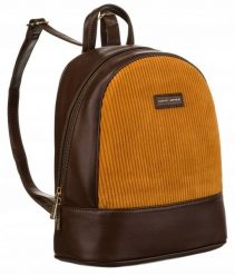 Plecak damski David Jones 6877-3 musztardowy. Plecaki David Jones, bez wzorów, ze skóry. Za 137.99 zł.