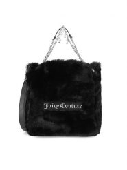 Juicy Couture Torebka BIJXT8669WFP Czarny. Czarne torebki klasyczne damskie Juicy Couture, z poliesteru, bez dodatków. Za 439.99 zł.
