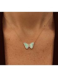 Les Petites Précieuses Pozłacany naszyjnik z elementem ozdobnym - dł. 40 cm rozmiar: onesize. Niebieskie naszyjniki damskie Les Petites Précieuses, z opalem, pozłacane. Za 217.99 zł.