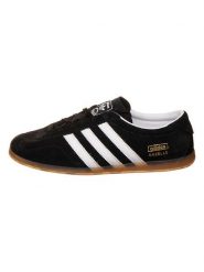 Adidas Skórzane sneakersy "Gazelle" w kolorze czarnym rozmiar: 36 2/3. Czarne obuwie sportowe damskie Adidas, bez zapięcia. Za 325.03 zł.