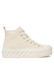 ONLY Shoes Trampki Ovia 15317422 Écru. Trampki damskie ONLY SHOES, bez wzorów, z materiału, bez zapięcia. W wyprzedaży za 119.99 zł.