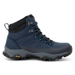 Buty damskie trekkingowe wysokie z membraną Blake Vibram. Niebieskie obuwie trekkingowe damskie Regatta, ze skóry, bez zapięcia. W wyprzedaży za 449.99 zł.