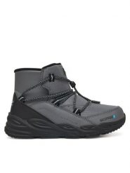 Skechers Śniegowce Turbo Tread 406385L CCBK Szary. Szare buty zimowe chłopięce Skechers, z materiału, bez zapięcia. Za 289.99 zł.