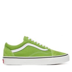 Tenisówki Vans. Zielone trampki damskie Vans, bez wzorów, bez zapięcia. Za 369.99 zł.