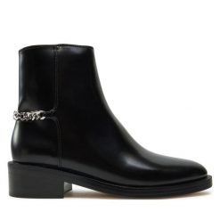 Botki MICHAEL Michael Kors. Czarne botki damskie MICHAEL Michael Kors, bez obcasa, na płaskiej podeszwie, bez zapięcia. Za 659.99 zł.