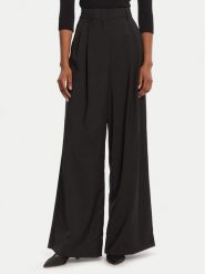 Weekend Max Mara Spodnie palazzo Adelfi 2525136072 Czarny Wide Leg. Czarne spodnie materiałowe damskie Weekend Max Mara, bez wzorów, z materiału. Za 1,199.00 zł.