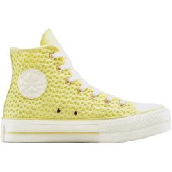 Adidasy Converse Chuck Taylor All Star Lift Platform Knit, Dla obu płci. Żółte obuwie sportowe casual damskie Converse, bez zapięcia. Za 490.00 zł.